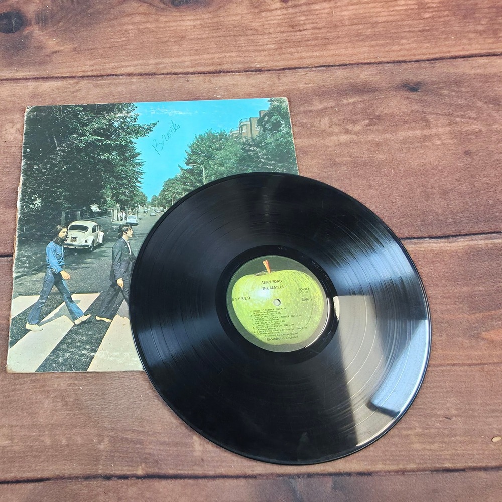The Beatles Abbey Road Vinyl Record 12" Black Fair Vintage Apple Records SO-383